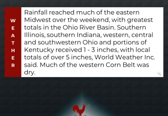 Rainfall Reached Much of Eastern Midwest