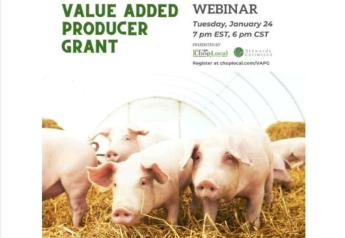 Free Value Added Producer Grant Webinar Open to Farmers