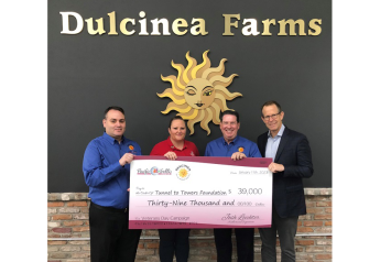 Pacific Trellis Fruit presents $39,000 donation to Tunnel to Towers Foundation 