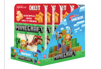 Crunch Pak pairs with Minecraft and Cheez-It for new snack pack