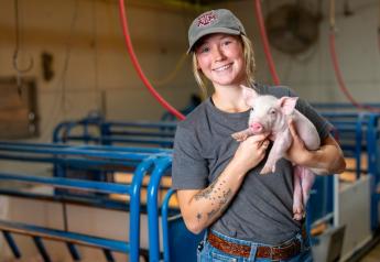 Animal Science Student Finds New Passion Working at Swine Center