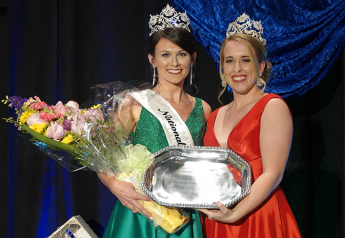 Paige Huntington of Texas, left, was crowned the 2020 National Watermelon Queen Feb. 22 in Orlando, Fla. 
Huntington, succeeds 2019 National Watermelon Queen Katie Honeycutt, right, from North Carolina.

