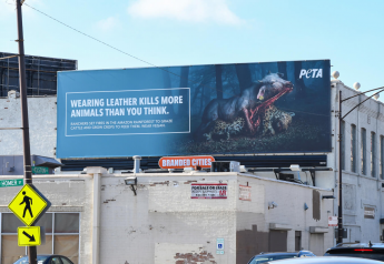 PETA's billboard near the Horween Leather Company in Chicago.