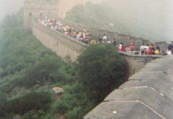 great wall of china smog l