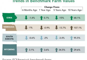 Farmland Values Normalize in Grain Belt States
