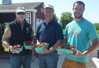 NJ ag secretary visits strawberry farm for fruit-season launch