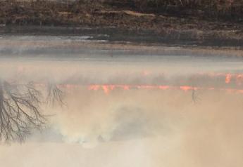 Spring burning in Kansas Flint Hills
