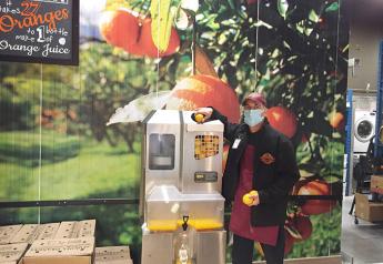 Fresh-squeezed orange juice is a top seller at the Sunripe Freshmarket location in the Hyde Park section of London, Ontario, says Randy Jeffery, produce manager. Juice is squeezed twice a week in front of customers so they can see that it’s fresh, Jeffery says