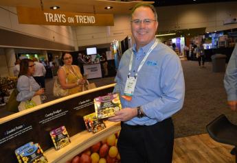 Russell Wysocki, president and CEO of RPE Produce, Bancroft, Wis., says the rebranding of the Tasteful Selections brand has been met with enthusiasm at Fresh Summit.
