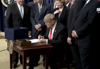 President Donald Trump signs the 2018 Farm BIll