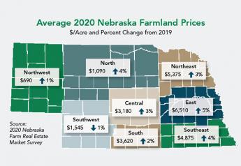 Nebraska Farmland Values Post First Gain Since 2014