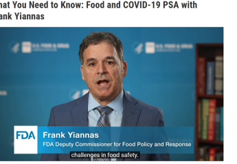 FDA PSA tells consumers food is safe during pandemic