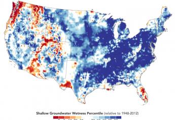 Soil moisture levels are running well above average across most of the continental United States.