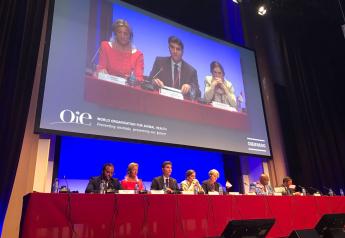 The panel, “Establishing trust in the multilateral trade system through transparency and Standard’s implementation monitoring,” hosted by the OIE on 22 May 2018.


