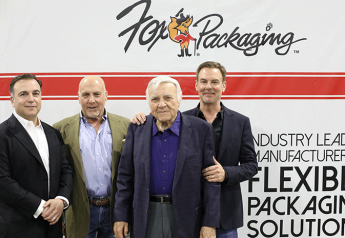 Members of the Fox family were on hand during the recent grand opening of Fox Packaging's printing facility. Aaron (from left), Keith, Kenny and Craig Fox greeted visitors at the event.
