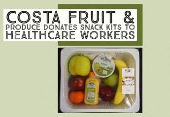 Costa Fruit & Produce donates fruit snacks to healthcare workers