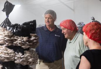Perdue hears about labor needs in mushroom country