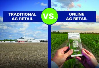 Only 25% of U.S. crop farmers purchase inputs online in 2017, according to USDA. 