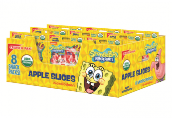 Crunch Pak sliced apple packs to feature SpongeBob characters