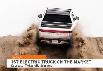 Rivian Rolls R1T Electric Truck Off Assembly Line