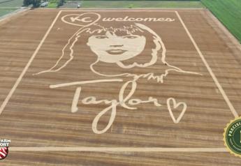 Blank Space to Work of Art, Missouri Wheat Field Transitions into Unique Welcome to Taylor Swift