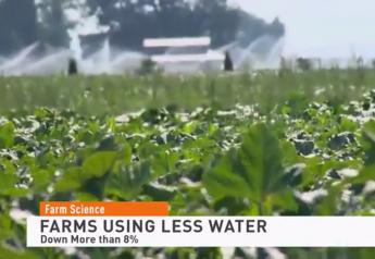 Water use for irrigating most crops decreased.
