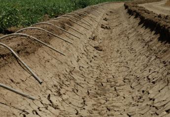 Drought in California field