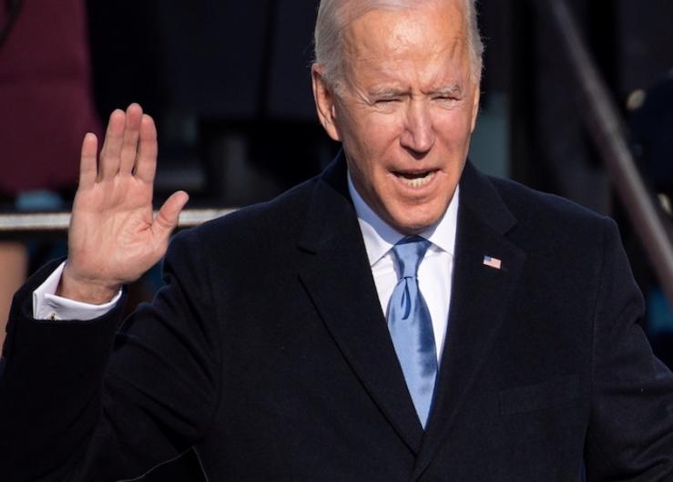 U.S. President-elect Joe Biden is sworn in as the 46th U.S. President, at the U.S. Capitol in Washington, U.S., January 20, 2021.