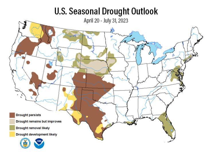 Punishing Drought Now Expected to Persist Through July Across Texas, Plains