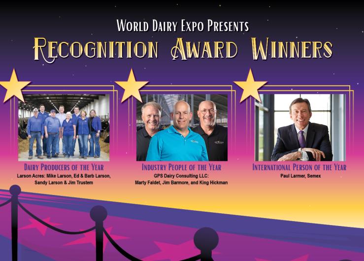 Influential Dairy Leaders Awarded World Dairy Expo Recognition Awards