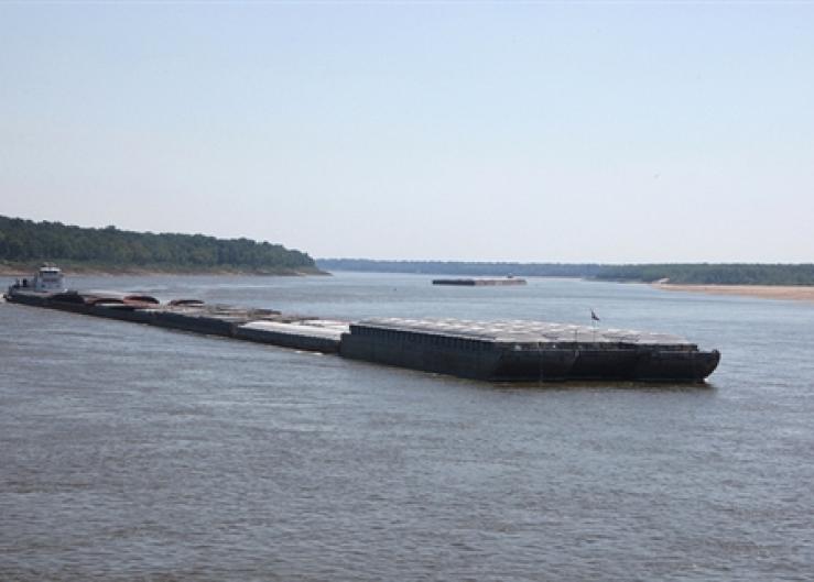 Mississippi River barge