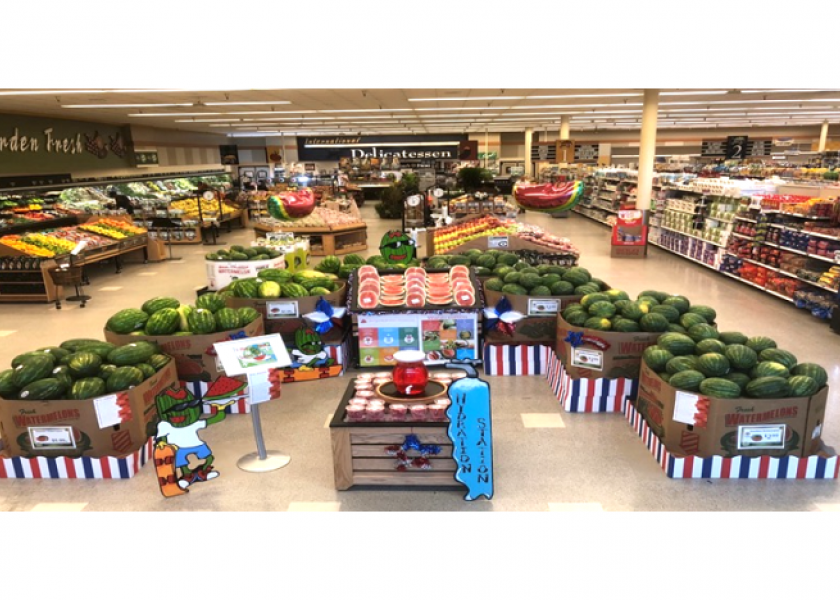 Watermelon displays don't always have to be giant; your merchandising can also pack a punch with some well-placed tips and complementary items.