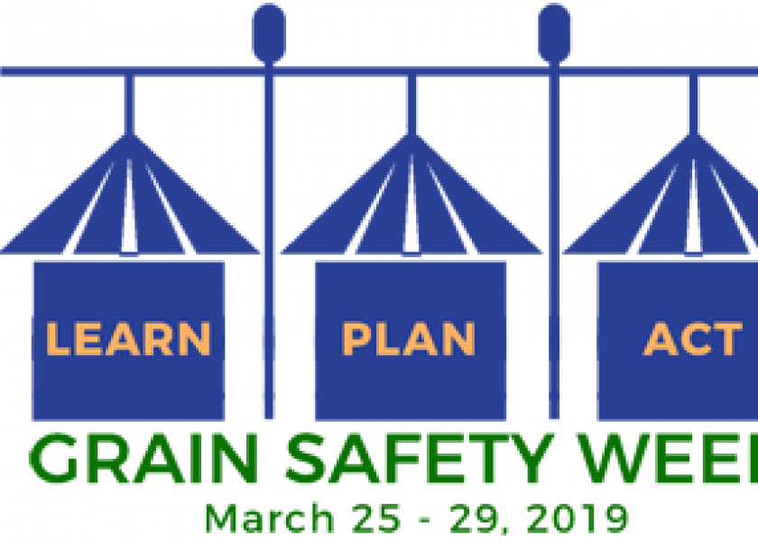 This week (March 25 to 29) is the National Safety Stand-Up For Grain Safety Week. 