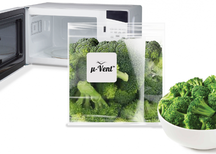 Temkin International has new microwaveable packaging called u-Vent.