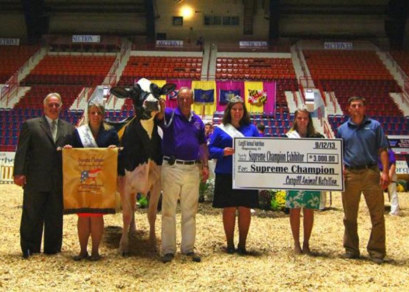 Ohio’s Whitaker Stormatic Rae-ET Crowned Supreme Champion at 2013 All-American Dairy Show  