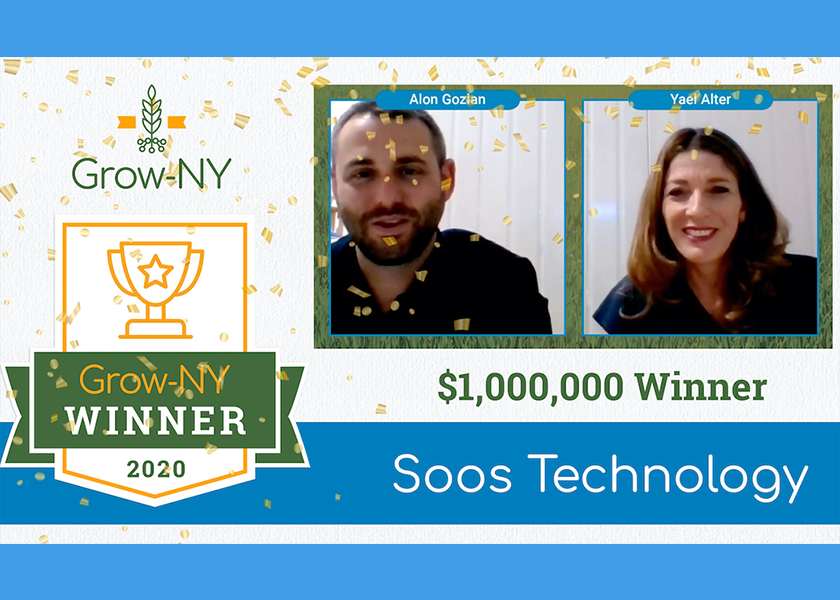 Soos Technology wins the grand prize at Grow-NY's 2020 Food & Ag Tech Summit.