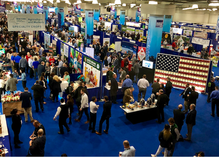 The New York Produce Show's expo floor was packed in 2018.