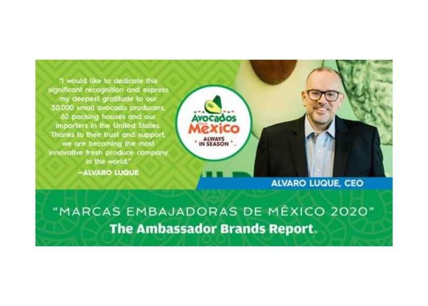Avocados From Mexico recognized for positive image of country The Packer