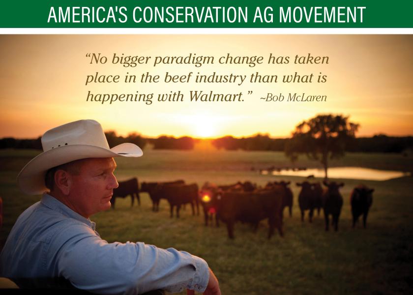 Walmart partners with ranchers in traceability goals.