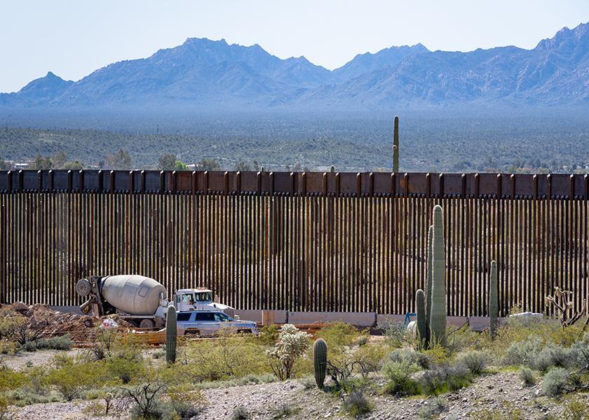 Border Wall construction near Lukeville, Arizona