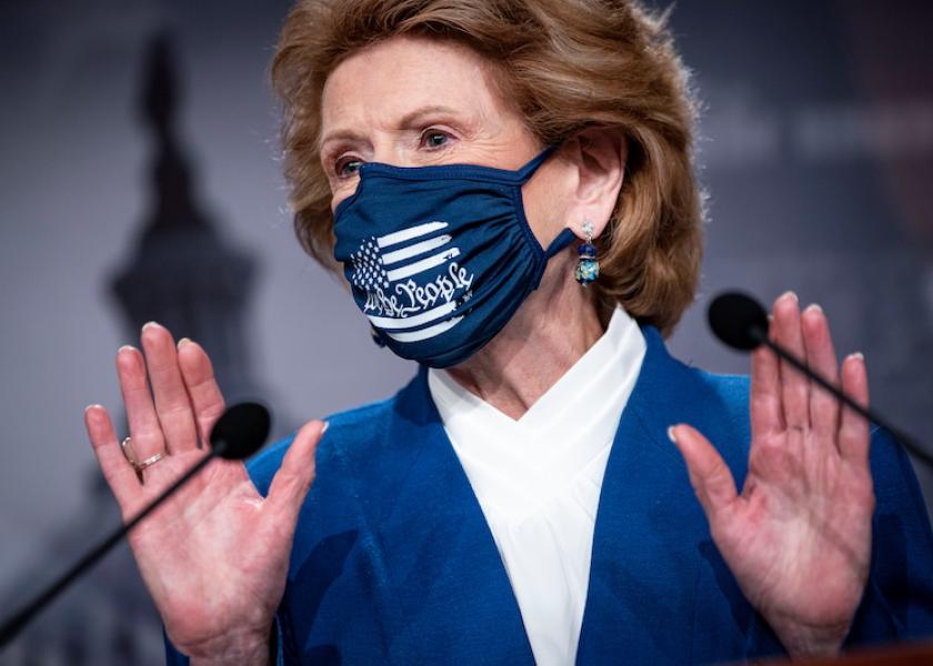 U.S. Senate Agriculture Committee Chairwoman Debbie Stabenow (D-MI) speaks during a news conference in the U.S. Capitol in Washington, U.S., January 26, 2021. REUTERS/Al Drago