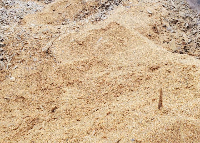 Dried distiller's grains mixed with corn silage