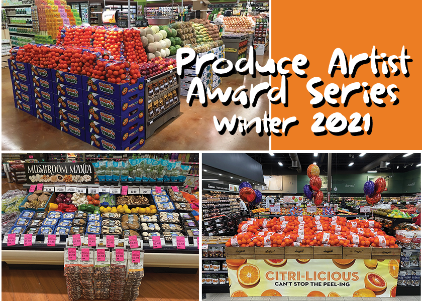 Got skills like these folks? Send in your best seasonal merchandising of this winter to ProduceArtistAwards@ProduceMarketGuide.com.