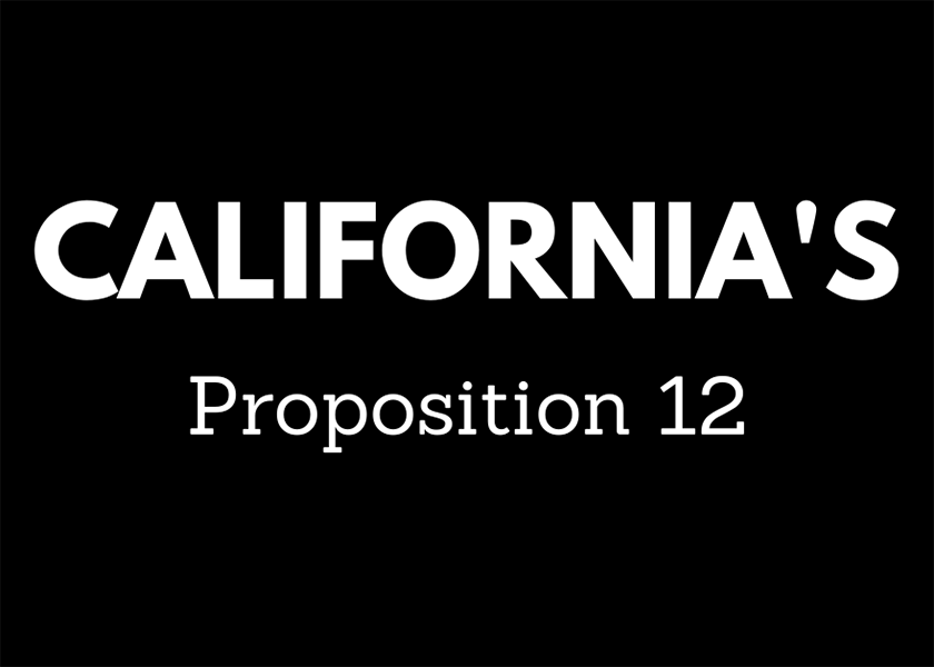 The California Department of Food and Agriculture revised and submitted for public comment proposed regulations to implement Proposition 12. 