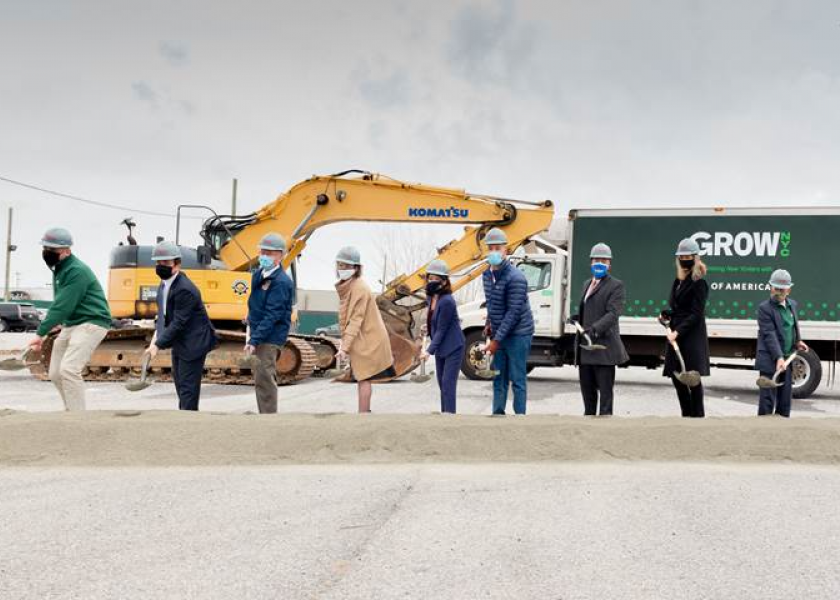 New York state and city officials celebrate the construction start of the New York Regional Food Hub in the Bronx with a groundbreaking ceremony.