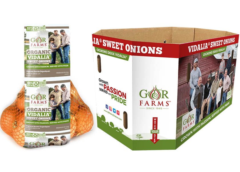 Glennville, Ga.-based G&R Farms is launching new packaging and display designs that match its new branding.