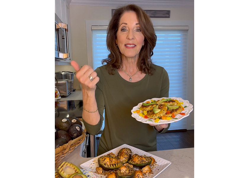 Registered dietitian Bonnie Taub-Dix showcases a California avocado recipe.