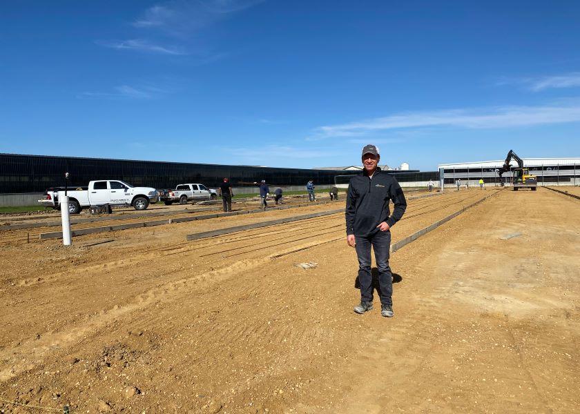 Stefan Temperli of Crosswind Jerseys in Elkton, S.D. feels fortunate to have locked in prices when he did. The 1,850 Jersey-cow dairy is currently adding another freestall barn to finish out their expansion project. 