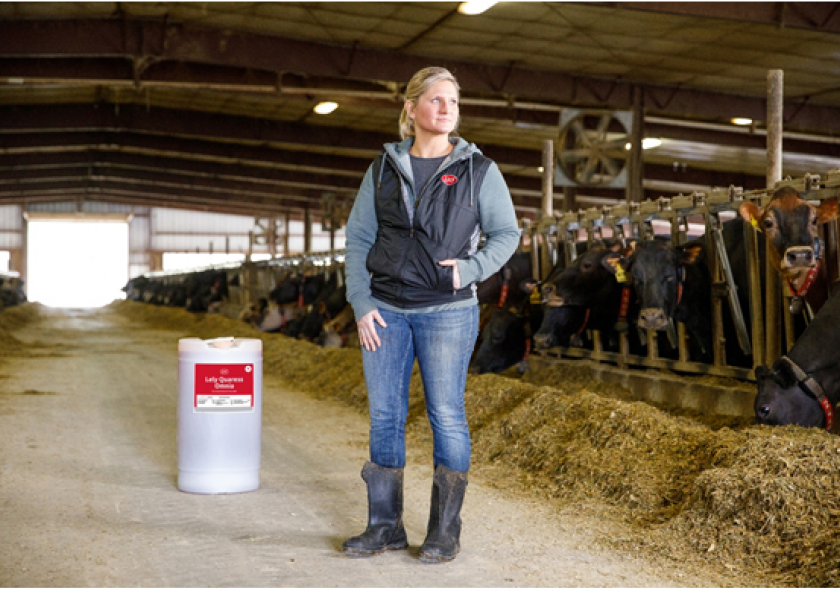 The product has proven to have a high microbiocidal efficacy for improved udder health.