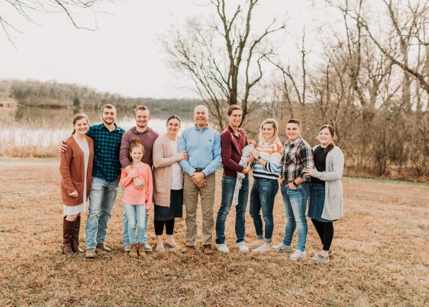 Dwight and Anita Rokey have seven children and Anita notes that raising their kids on the family dairy farm has certainly allowed their children to learn what it is like to be a part of a team workforce.